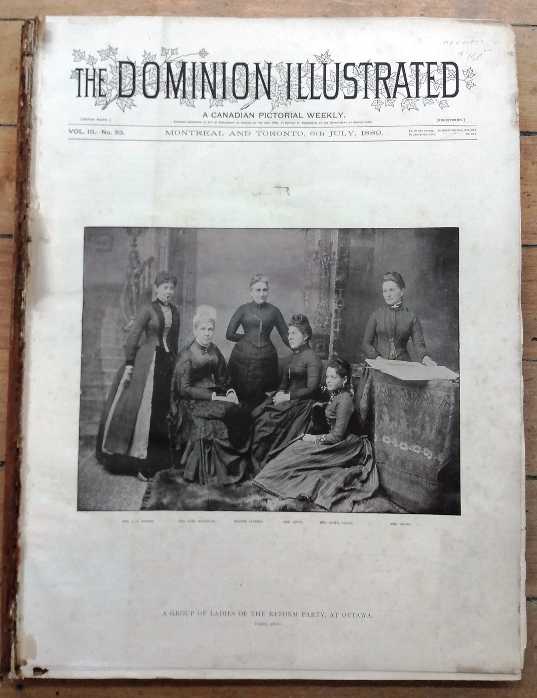 The Dominion Illustrated, 6th July, 1889