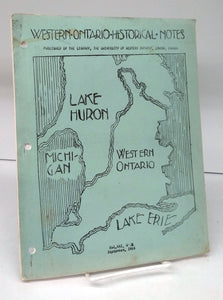 Western Ontario Historical Notes September 1965