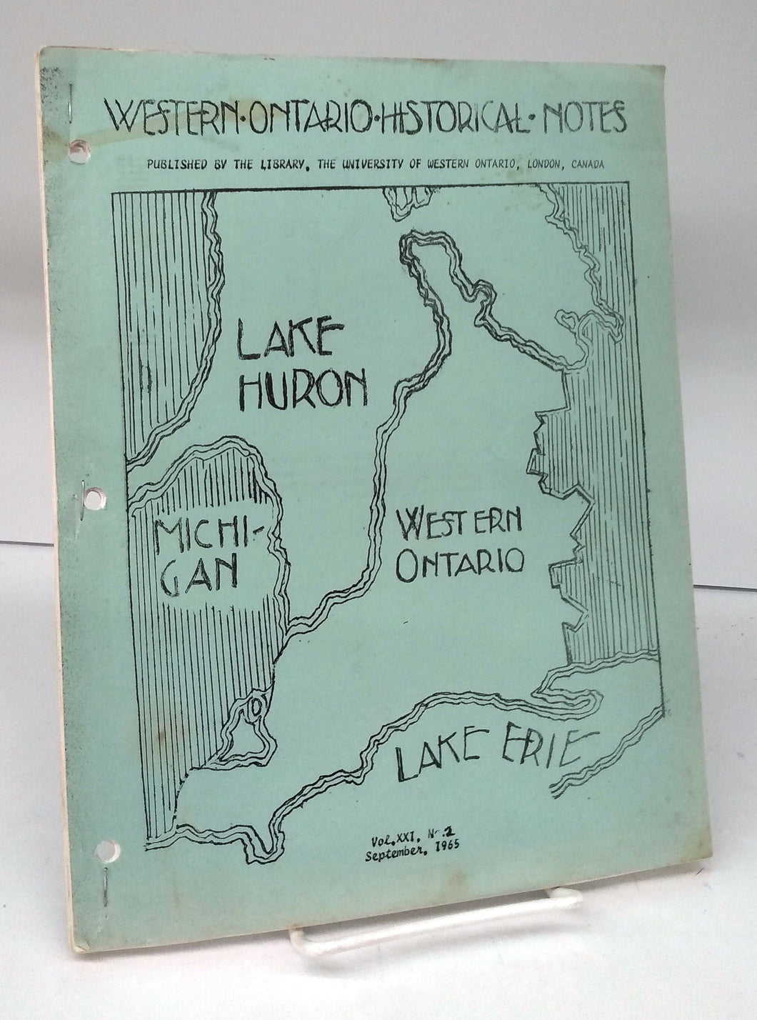 Western Ontario Historical Notes September 1965