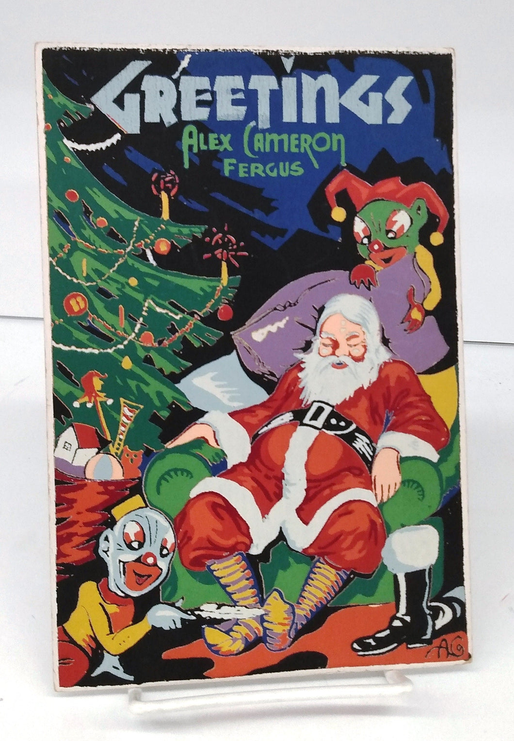 Santa "Greetings" card