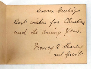 Christmas card with Quebec village scene