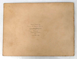 Christmas card with Quebec village scene