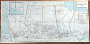 Railroad map of western Canada and Alaska
