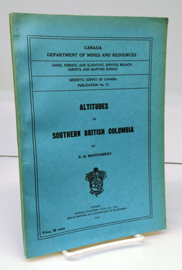 Altitudes in Southern British Columbia