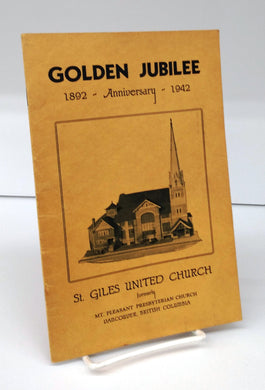 St. Giles United Church Golden Jubilee 1892 - Anniversary - 1942