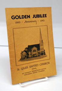 St. Giles United Church Golden Jubilee 1892 - Anniversary - 1942