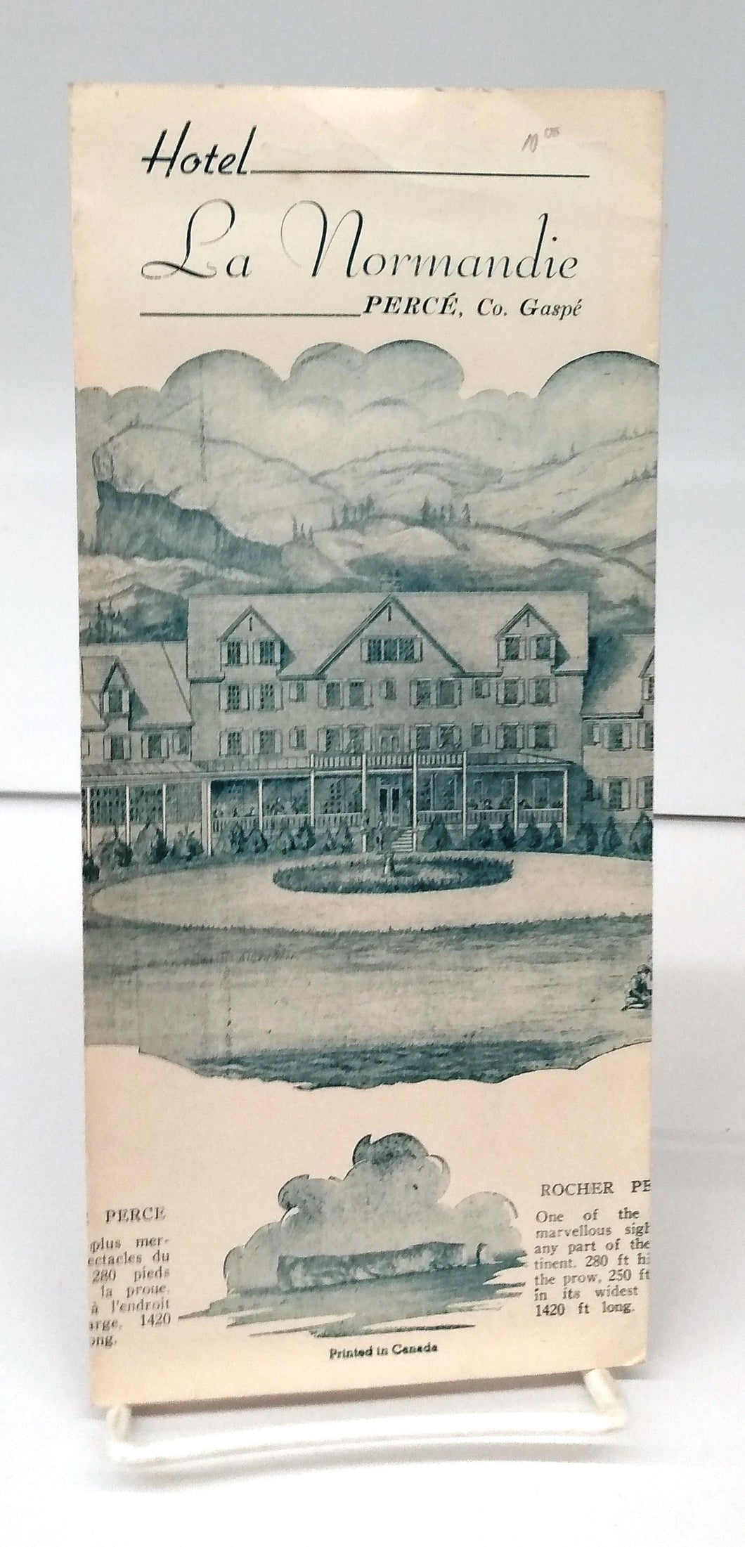 Hotel La Normandie, Percé, Co. Gaspé (flyer)