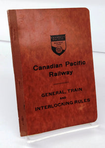 CPR General, Train and Interlocking Rules