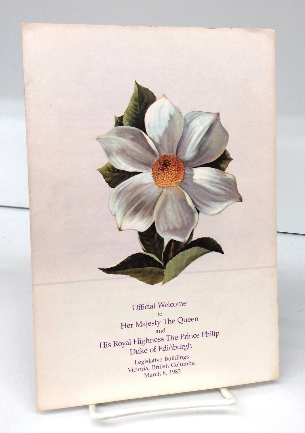 Official Welcome to Her Majesty The Queen and His Royal Highness The Prince Philip Duke of Edinburgh, Legislative Buildings, Victoria, British Columiba, March 8, 1983