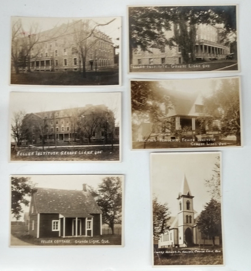 Six photo post cards of Feller Institute, Grande Ligne, Que.