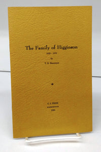 The Family of Higginson 1629-1979