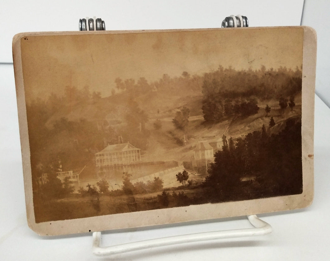 Painting of Thames River showing part of the S.S. Victoria