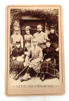 Carte-de-visite photo of The Prince of Wales and Family