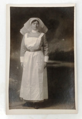 Photo postcard of World War I Canadian nurse