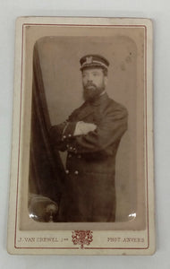 Carte-de-visite photograph of man in uniform