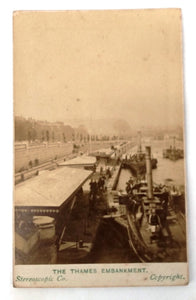 Carte-de-visite photo of the Thames Embankment