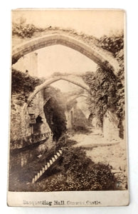 Carte-de-visite photo of Conway Castle ruins