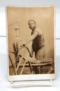 Photograph of African American wood cutter