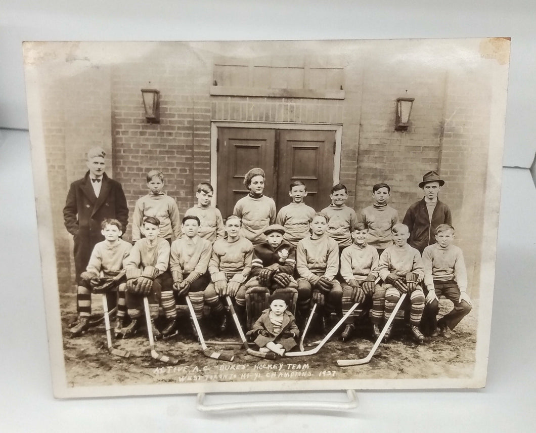 Photo of Active A. C. "Dukes" Hockey Team, 1937