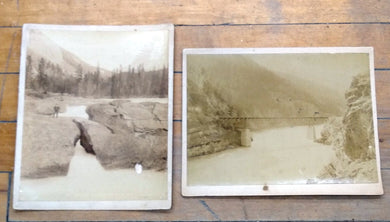 Two photos of scenery in British Columbia