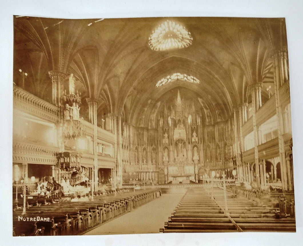 Interior of Notre Dame Cathedral, Montreal
