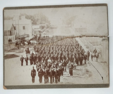 Regiment at head of Perry Street, Woodstock, Ontario