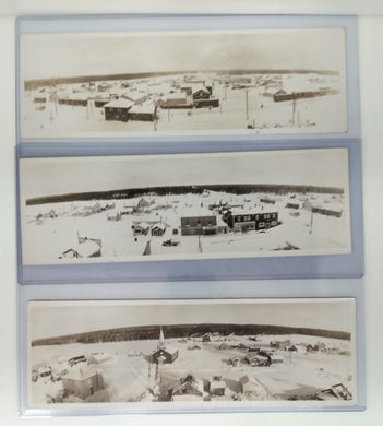 3 panorama real photo postcards of Geraldton, Thunder Bay District