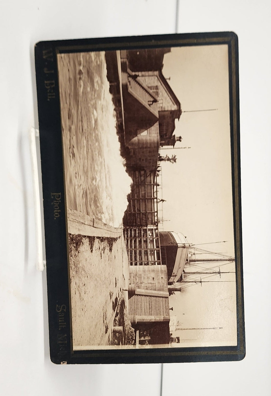 Unidentified ship at Sault Ste. Marie locks