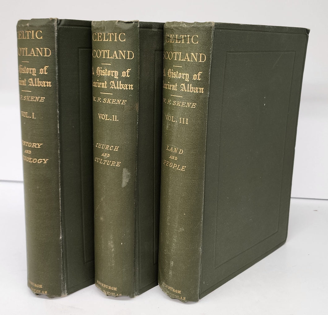 Celtic Scotland: A History of Ancient Alban. Volume  I. History and Ethnology. Volume II. Church and Culture. Volume III. Land and People.