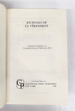Journals and Letters of Pierre Gaultier de Varennes de la Vérendrye