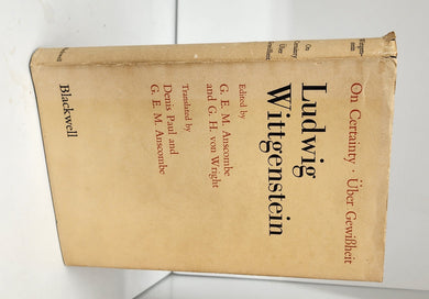 On Certainty/ Über Gewißheit