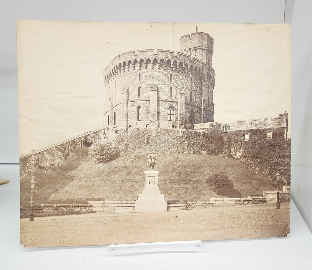 Photo of Round Tower, Windsor Castle, with Statue of Charles II