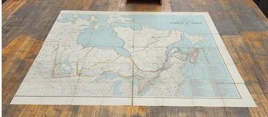 Railway Map of the Dominion of Canada (4 sections out of 6)