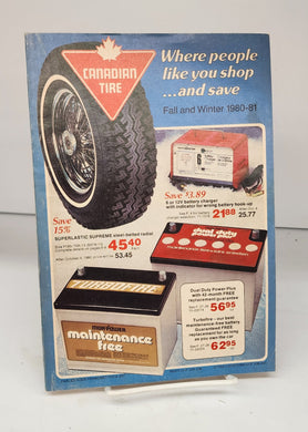 Canadian Tire Fall and Winter 1980-81