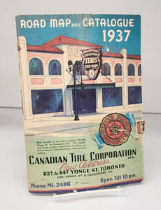 Canadian Tire Road Map and Catalogue 1937