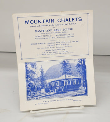 Y.M.C.A. Mountain Chalets flyer