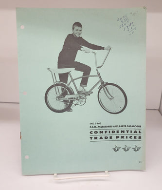 The 1965 C.C.M. Accessories and Parts Catalogue Confidential Trade  Prices