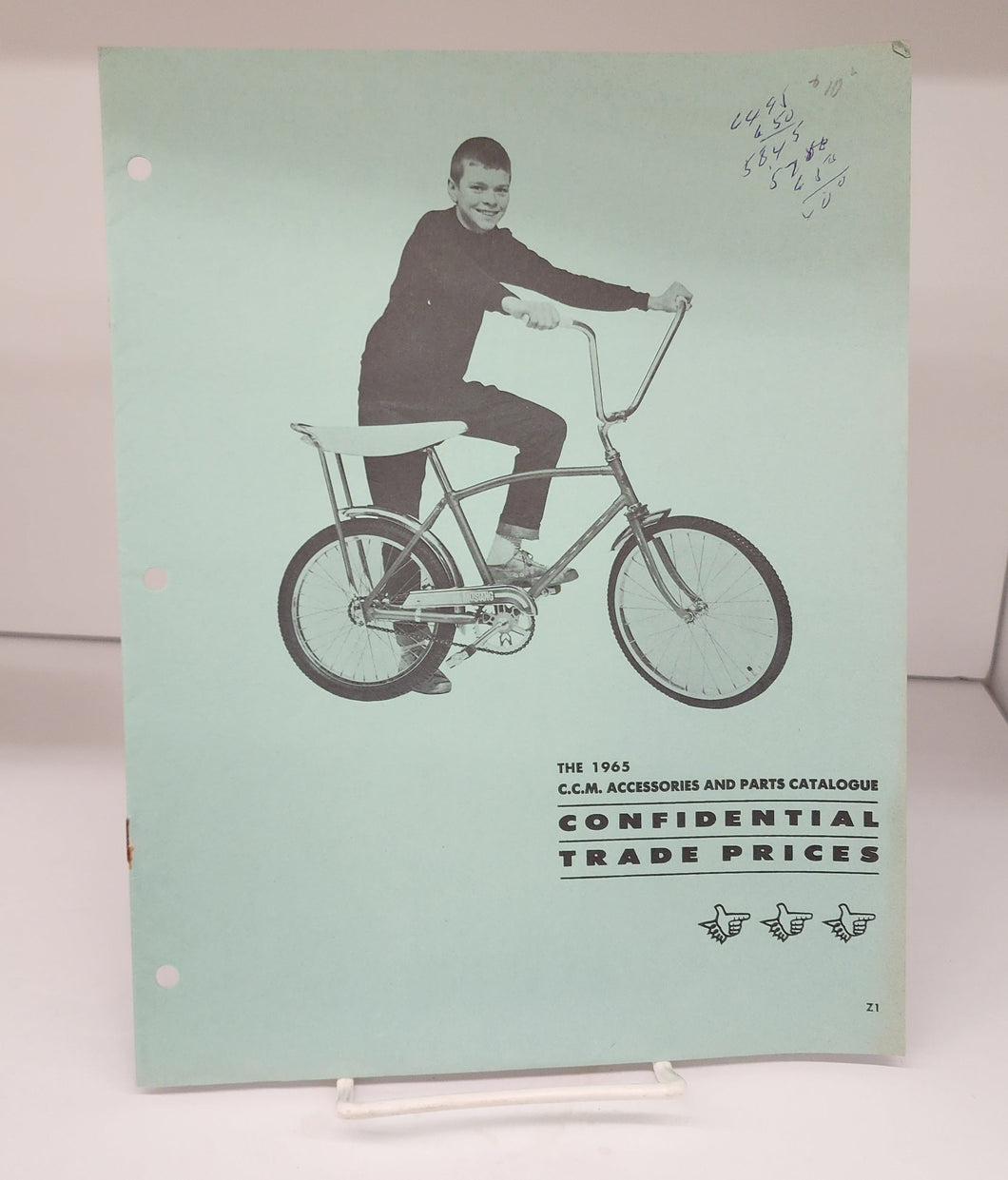 The 1965 C.C.M. Accessories and Parts Catalogue Confidential Trade  Prices