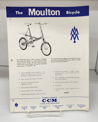 Flyer for The Moulton Bicycle