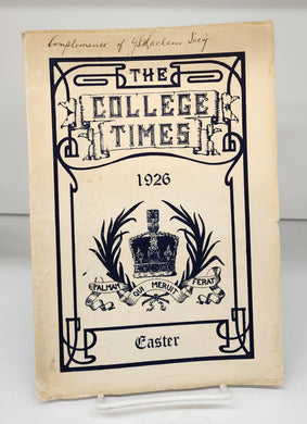 The College Times, 1926