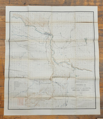 Topographical Map of a Portion of the District of Alberta, North-West Territories, 1898