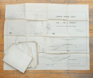 Southern Alberta irrigation survey plans, 1898