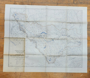Contour Map of Bow River Basin Above Calgary To accompany report on Power and Storage Investigation by M. C. Henry