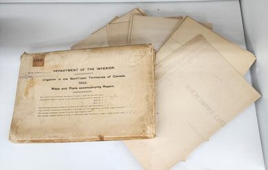 Irrigation in the Northwest Territories of Canada. 1902. Maps and Plans accompanying Report (maps and plans only)