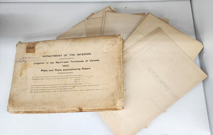 Irrigation in the Northwest Territories of Canada. 1902. Maps and Plans accompanying Report (maps and plans only)