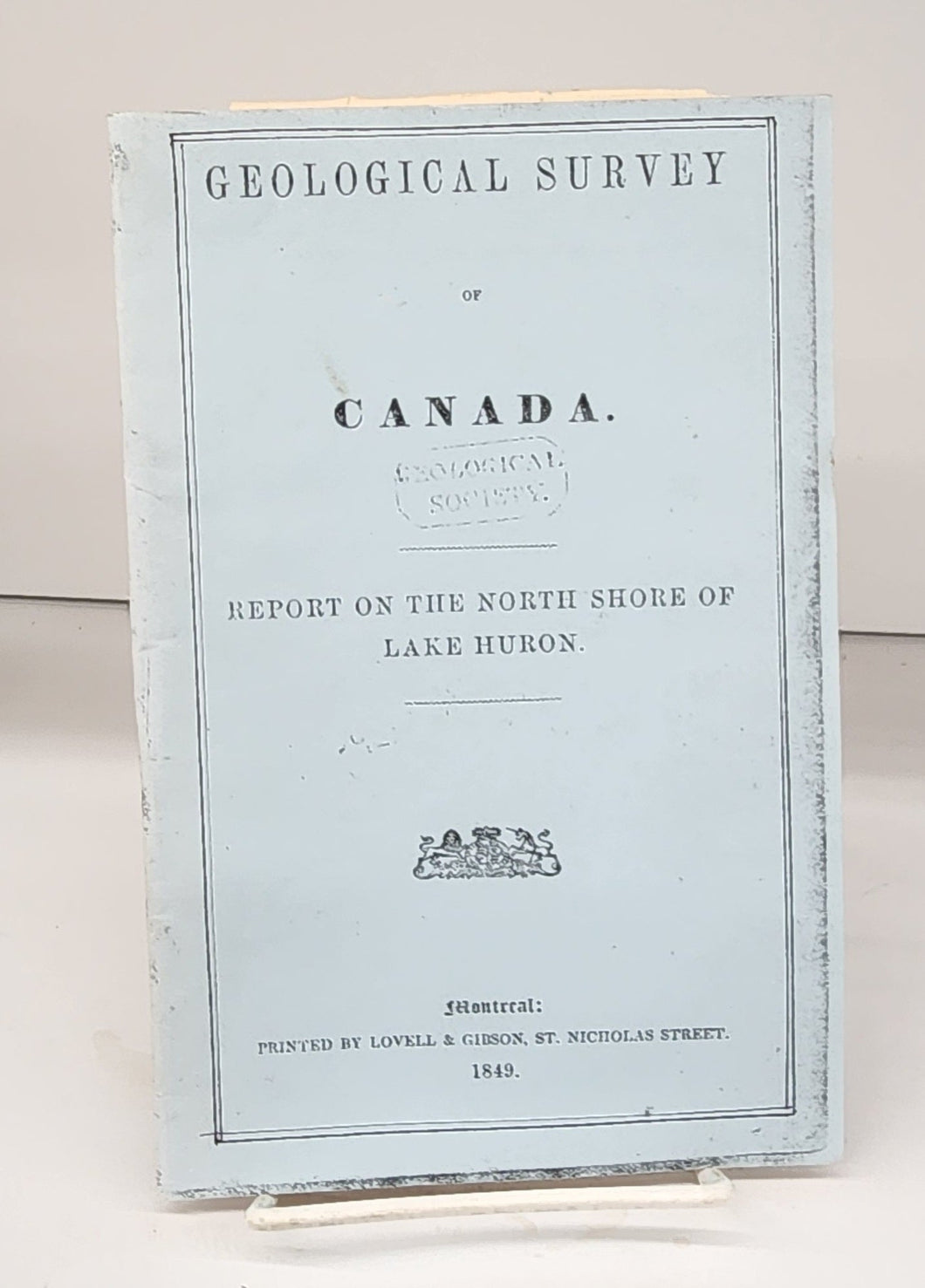 Report on the North Shore of Lake Huron