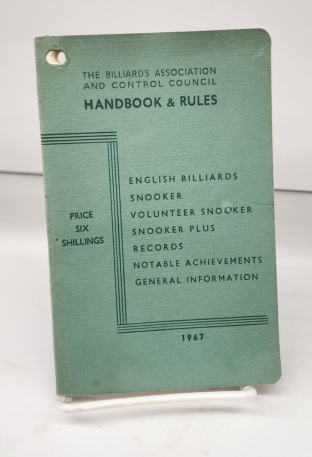 The Billiards Association and Control Council Handbook & Rules