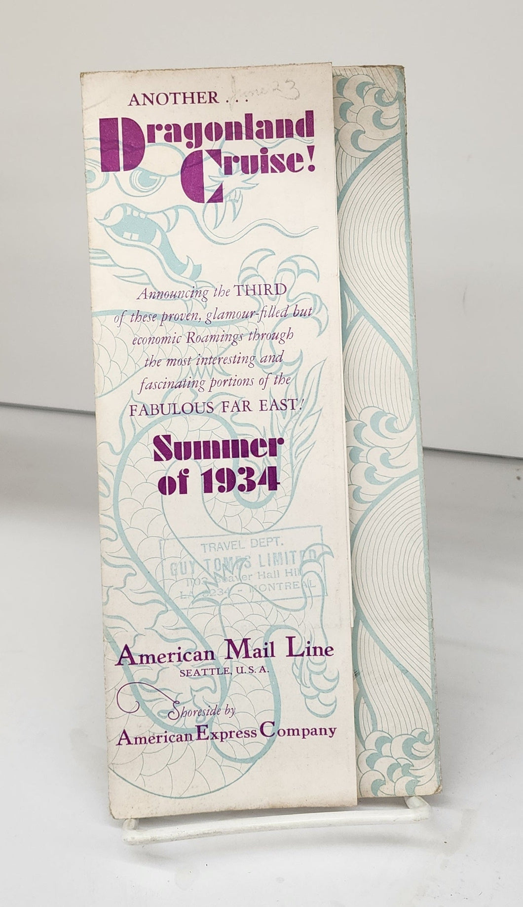 Another Dragonland Cruise! Summer of 1934
