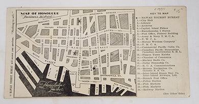 Map of Honolulu/Island of Oahu