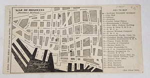 Map of Honolulu/Island of Oahu